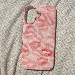 Stylish red lips Phone Case